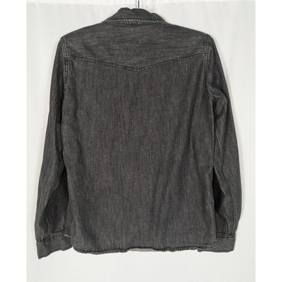 Wild Fable Button Down S Women's Black Denim Pearl Snap Western Cowgirl Ranch - Picture 4 of 6